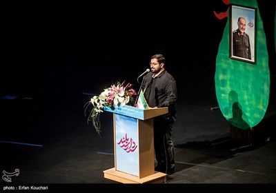 سخنرانی سیدعلی حجازی فرزند سردار شهید حجازی در اولین مراسم سالگرد شهادت پدر وی