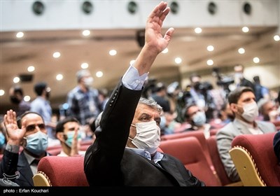 محمد اسلامی رئیس سازمان انرژی اتمی در مراسم نخستین سالگرد شهادت سردار سیدمحمد حجازی