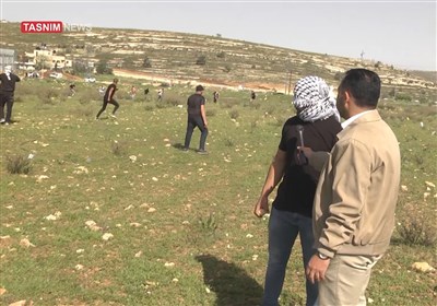گزارش میدانی تسنیم از درگیری دانشجویان فلسطینی با نظامیان صهیونیست در شمال البیره