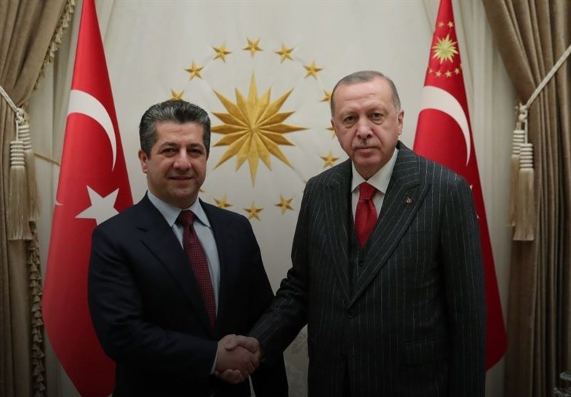 دیدار مسرور بارزانی با رئیس جمهور ترکیه