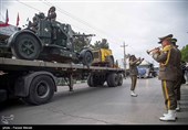 رژه خودرویی روز ارتش در کرمانشاه برگزار شد+ تصاویر