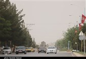 حال و هوای غبارآلود امروز شهر کرمان به روایت تصویر