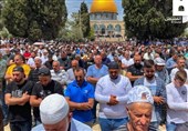 برپایی نماز جمعه با حضور 150 هزار نمازگزار فلسطینی در مسجدالاقصی