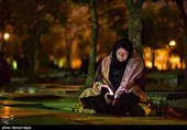 مراسم احیای شب قدر در هیئت ثارالله زنجان در کنار مزار شهدا + تصاویر