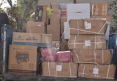 انبار 66 تنی مواد اولیه قاچاق  در نظرآباد کشف شد