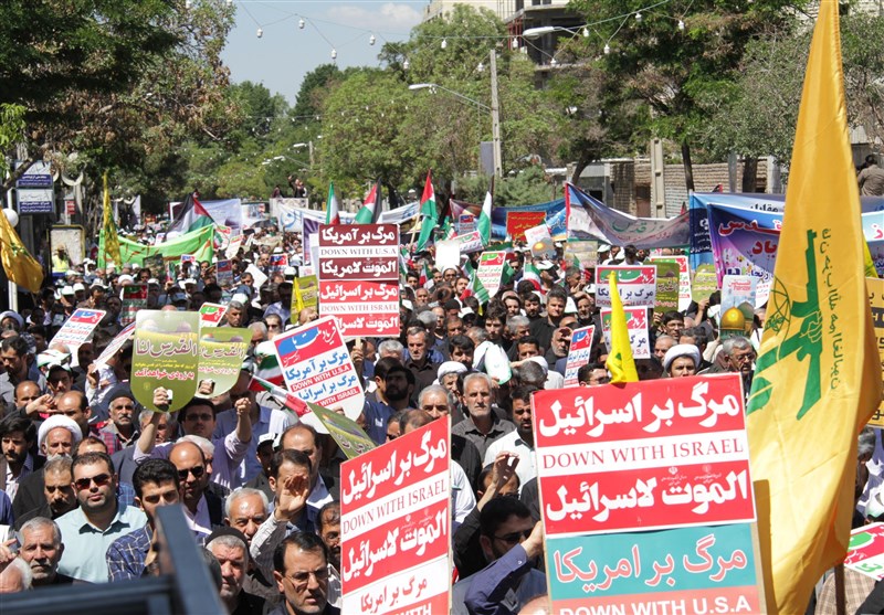 راهپیمایی روز جهانی قدس در شهرستان‌های استان تهران برگزار شد + فیلم و تصویر