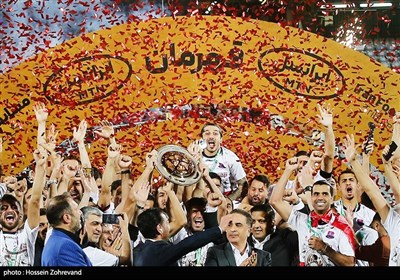 جشن قهرمانی نساجی مازندران در جام حذفی پانزدهم