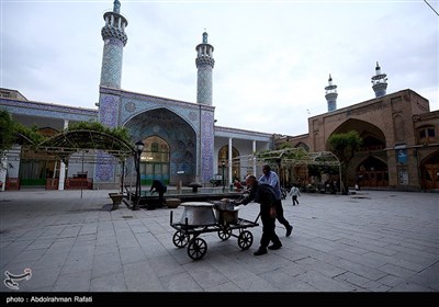 مراسم اعتکاف ماه رمضان در همدان