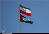 آیین اهتزاز پرچم جمهوری اسلامی ایران و پرچم فلسطین در پایتخت مقاومت به روایت تصویر