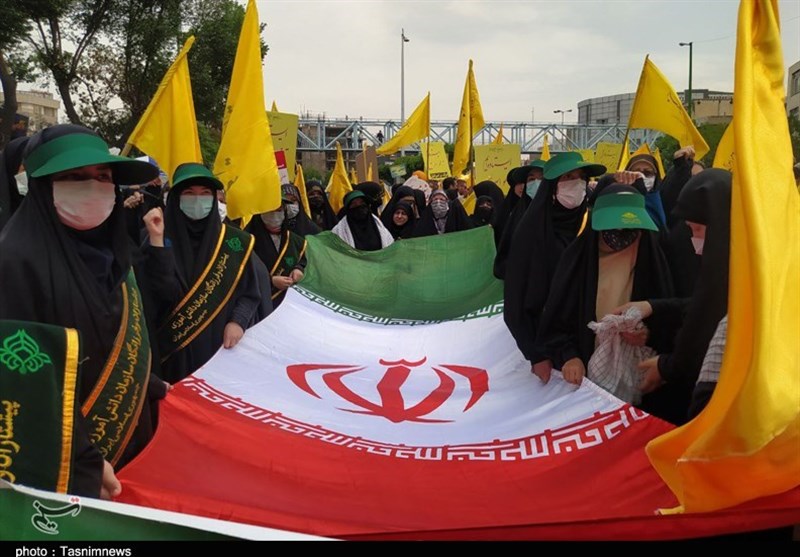 راهپیمایی روز جهانی قدس در استان یزد برگزار شد