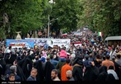 گزارش تصویری حضور پرشور مردم کرمانشاه در راهپیمایی روز جهانی قدس