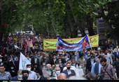 حماسه حضور مردم استان لرستان در راهپیمایی روز قدس به‌ روایت تصویر