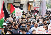 &quot;القدس لنا&quot;؛ فریاد تظلم‌خواهی و اعلام انزجار مردم روزه‌دار پایتخت از رژیم صهیونیستی + تصویر