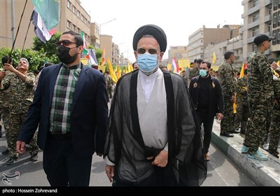 حضور حجت الاسلام علوی در راهپیمایی روز جهانی قدس در تهران