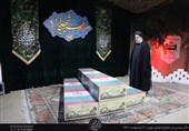 تصاویر حضور رئیس‌جمهور بر پیکر مرحوم نادر طالب‌زاده در معراج‌ شهدا+فیلم