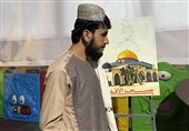هنرمندان جنوب افغانستان و اعلام حمایت از مردم فلسطین