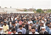 مردم مومن جزایر خلیج فارس نماز عید فطر را با شکوه برگزار کردند