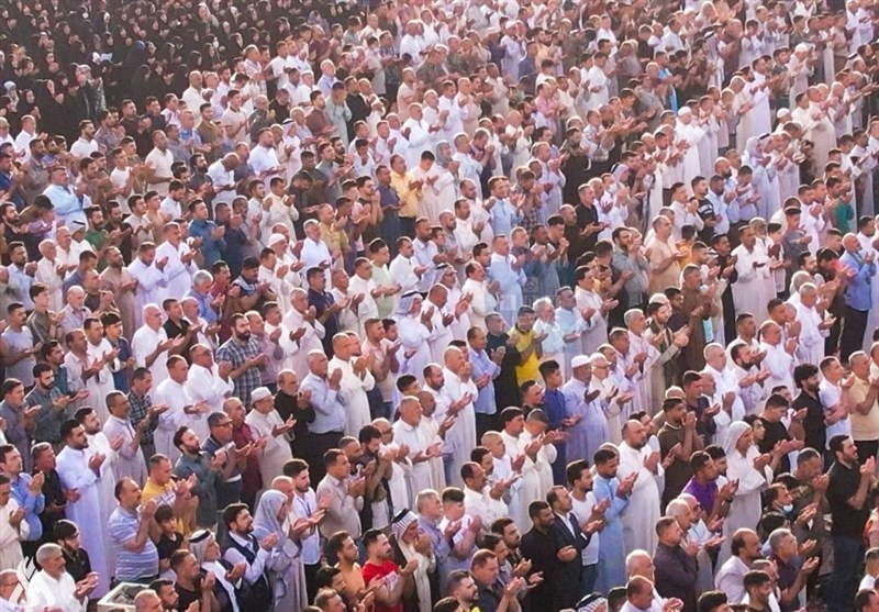 برگزاری باشکوه نماز عید فطر در بین الحرمین
