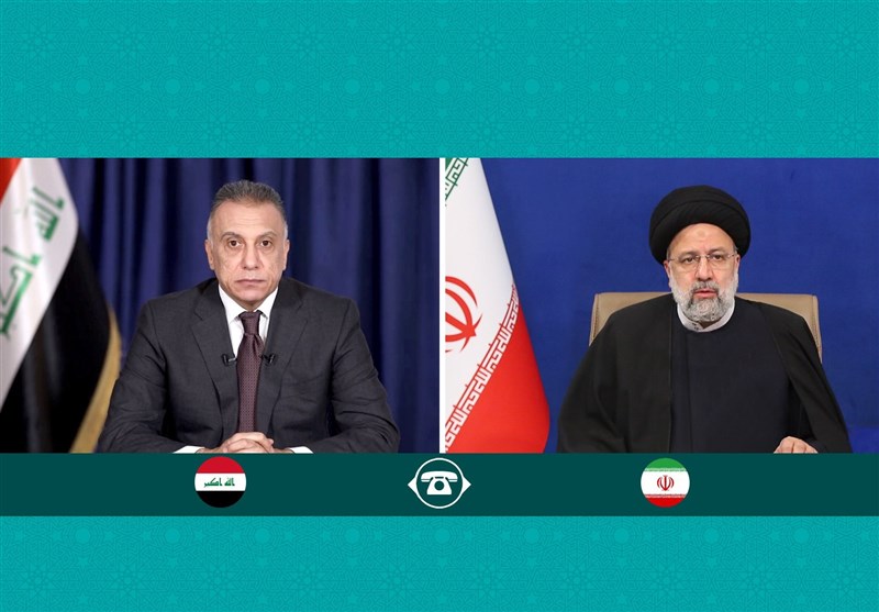 رئیسی در گفتگو با الکاظمی: انسجام و وحدت در عراق مورد تاکید ایران است