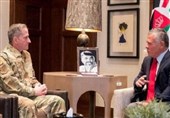 رایزنی پادشاه اردن با مقامات نظامی آمریکا