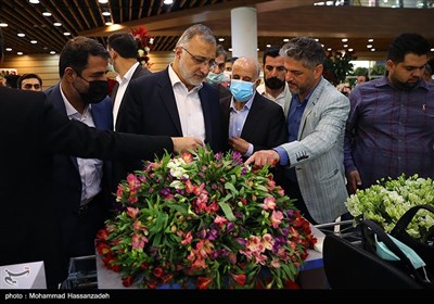 علیرضا زاکانی شهردار تهران در هجدهمین نمایشگاه بین‌المللی گل و گیاه تهران