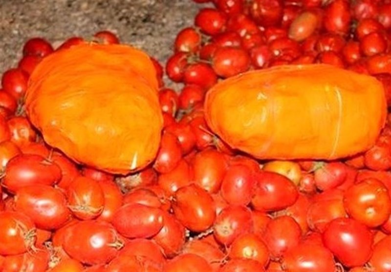پلیس قم 94 کیلو حشیش را در بار گوجه فرنگی کشف کرد