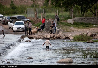 گشت و گذار در کنار رودخانه های کرمانشاه