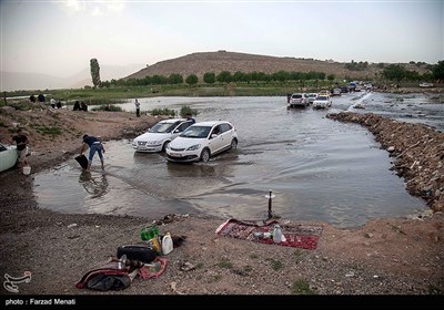 گشت و گذار در کنار رودخانه های کرمانشاه
