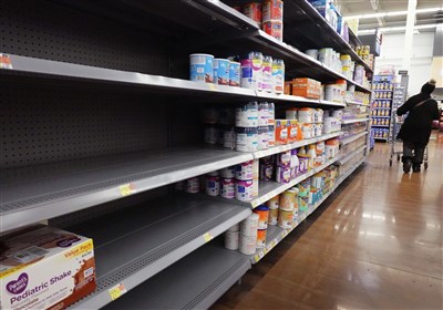  قحطی شیر خشک به فروشگاه‌های کانادا نیز کشیده شد 