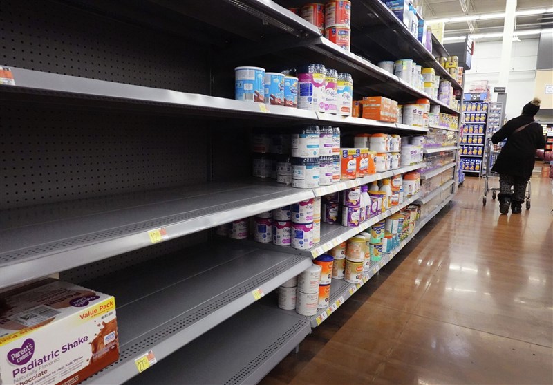 عرضه شیر خشک در برخی فروشگاه‌های آمریکا جیره‌بندی شد