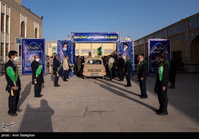 رزمایش جهادگران فاطمی در حرم مطهر حضرت شاهچراغ (ع)