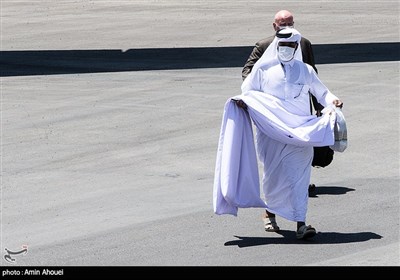 در حاشیه ورود امیر قطر به ایران در فرودگاه مهرآباد