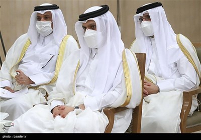 دیدار امیر قطر با رهبر معظم انقلاب اسلامی