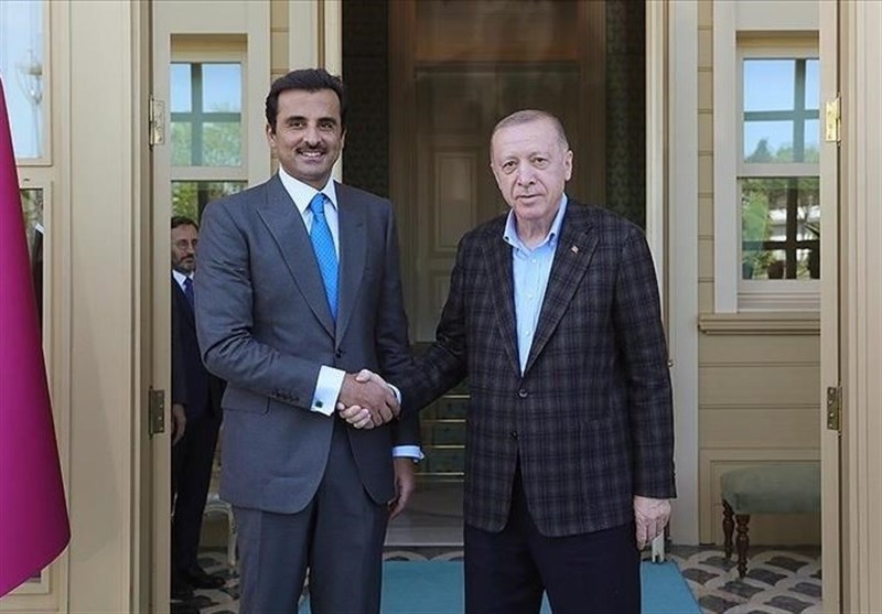 دیدار امیر قطر با رئیس جمهور ترکیه