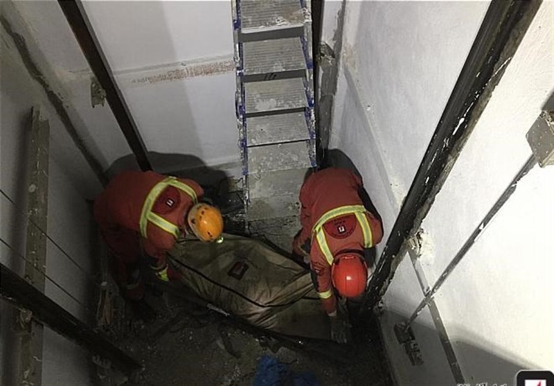 2 کارگر ساختمانی در کرج بر اثر پاره شدن کابل آسانسور جان‌باختند
