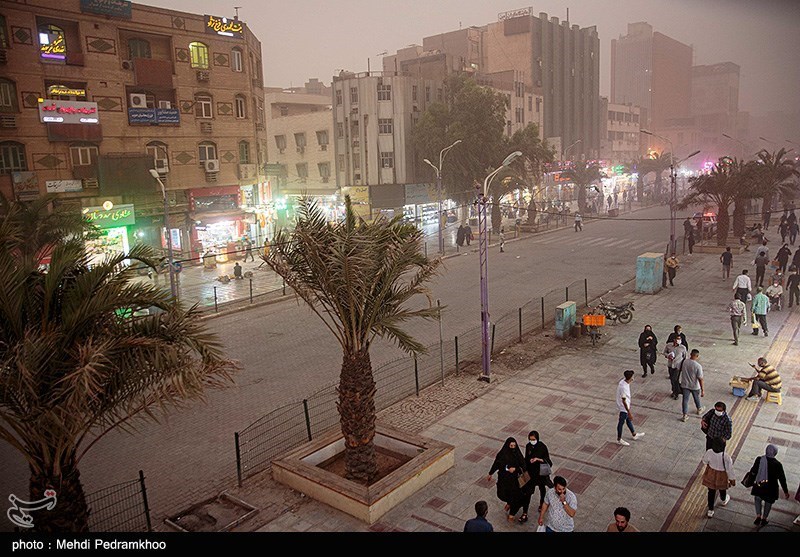 استان لرستان , بحران گرد و غبار در استان خوزستان , استان خوزستان , آلودگی هوا , بحران گرد و غبار در استان سیستان و بلوچستان , 