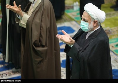 حجت الاسلام غلامحسین محسنی اژه‌ای رئیس قوه قضائیه در نماز جمعه تهران