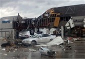 یک کشته و 44 زخمی بر اثر وقوع طوفان در آمریکا
