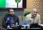 مجدالدین معلمی معاون هنری حوزه هنری انقلاب اسلامی در نشست اعلام برنامه های سالروز فتح خرمشهر 
