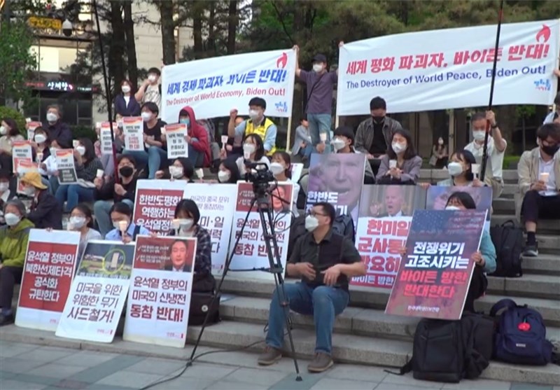 South Koreans Stage Rallies to Protest Biden&apos;s Visit (+Video)