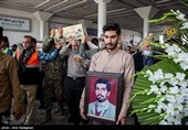 مراسم استقبال از پیکر شهید تازه تفحص شده محمد علی پور اصطهباناتی
