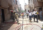 آتش‌سوزی مرگبار در کارگاه نجاری + فیلم و تصاویر