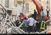 ریزش  ساختمان 10 طبقه متروپل در آبادان