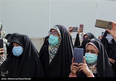 آیین استقبال از شهید گمنام در فرودگاه بندرعباس