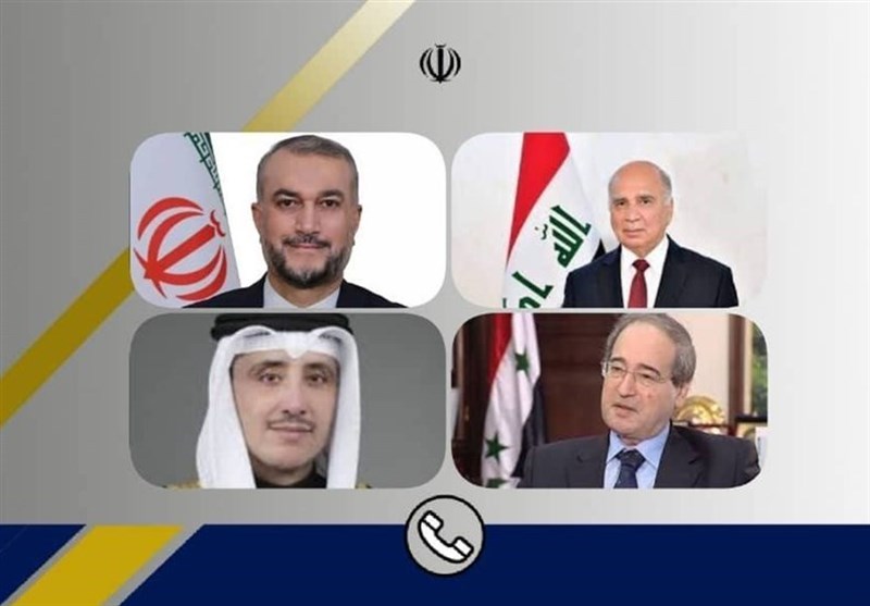 İran Dışişleri Bakanı Suriye, Irak ve Kuveytli Mevkidaşları ile Görüştü