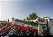 تشییع پیکر شهدای سانحه سقوط هواپیمای آموزشی در اصفهان