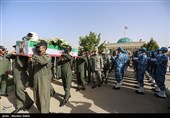 تشییع پیکر شهدای سانحه سقوط هواپیمای آموزشی در اصفهان