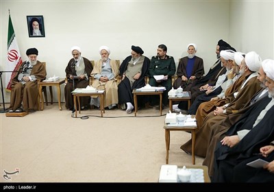 دیدار دست‌اندرکاران کنگره بزرگداشت شهدای روحانی با رهبر معظم انقلاب