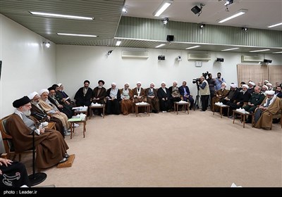 دیدار دست‌اندرکاران کنگره بزرگداشت شهدای روحانی با رهبر معظم انقلاب