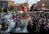 تشییع و تدفین پیکر دو شهید گمنام در اهواز